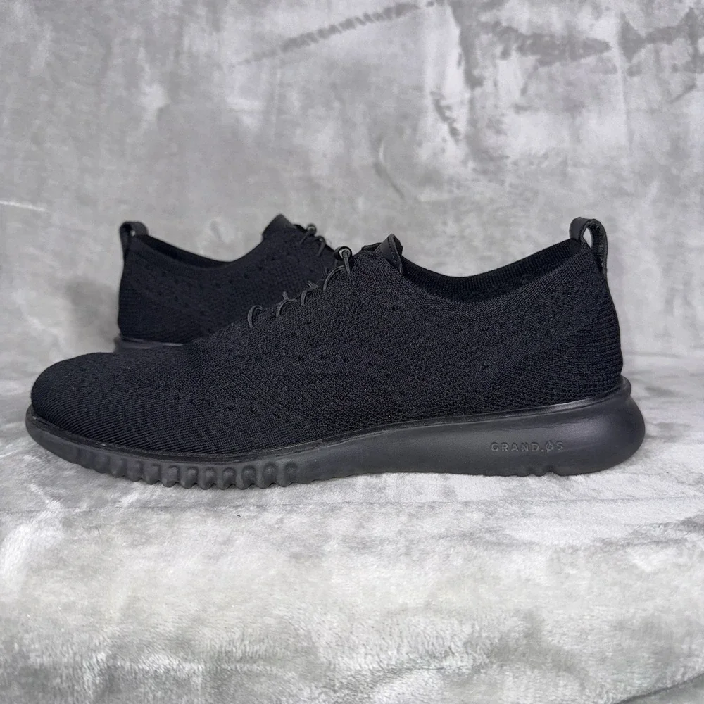 Cole Haan Zerogrand Stitchlite Men's‎ Size 13 Wingtip Oxford Black C28527 Preppy